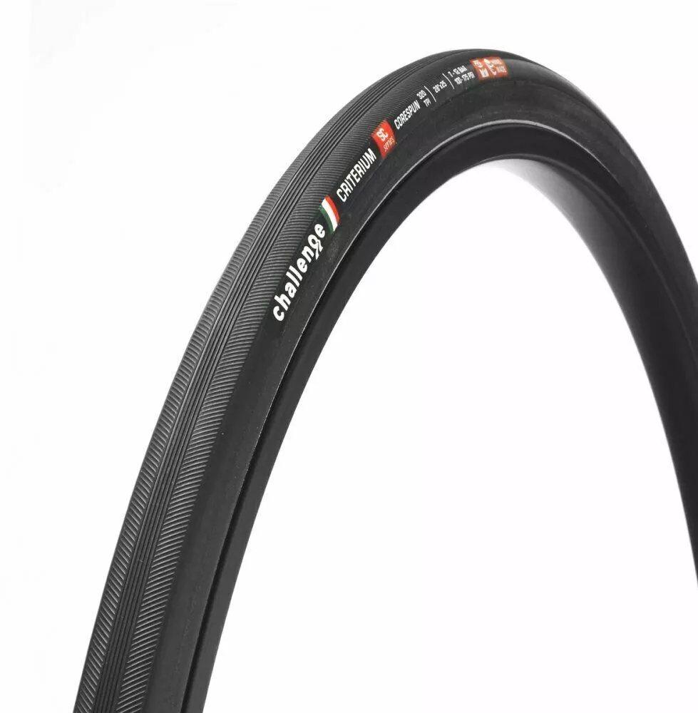 Challenge Criterium SC Tubular Road Tyre 700c X 25c (Black) 1 Challenge Criterium SC Tubular Road Tyre 700c X 25c (Black)