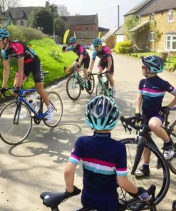 HUPcc Road HUP Finestre Kids Short Sleeved Cycling Jersey