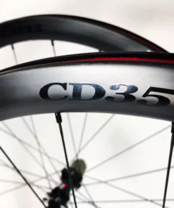 HUPcc CX HUP CD35 'Black Label' 700c Disc Aero Wheelset (35mm Deep BC Legal Tubeless)