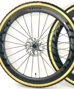 HUPcc HUP TD50 'Black Label' 700c Disc Aero Tubular Wheelset (50mm Deep CX Legal Tubs)